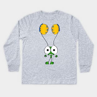 Funny Cartoon Character Kids Long Sleeve T-Shirt